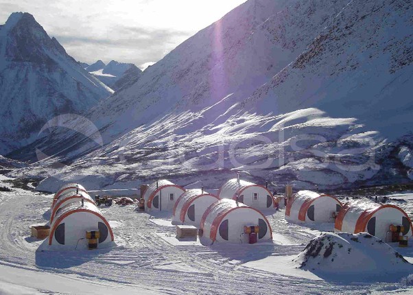 La Antartida  Campamento de exploración